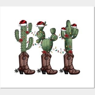 Cowboy Christmas Posters and Art